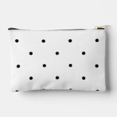 Pochette À Accessoires Motif à pois noir simple moderne (Verso)