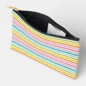 Pochette À Accessoires Motif à rayures colorées (Ouvrir)