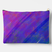 Pochette À Accessoires Motif Abstrait moderne violet (Verso)