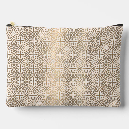 Pochette À Accessoires motif arabe or (Recto)