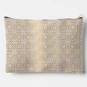 Pochette À Accessoires motif arabe or (Verso)