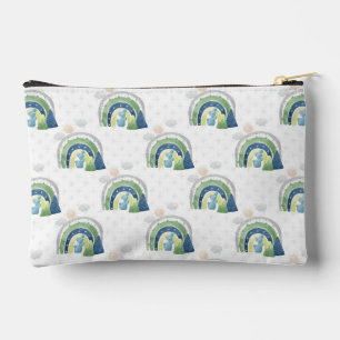 Pochette À Accessoires Motif arc-en-ciel aquarelle