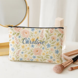 Pochette À Accessoires Motif artistique floral français élégant et person