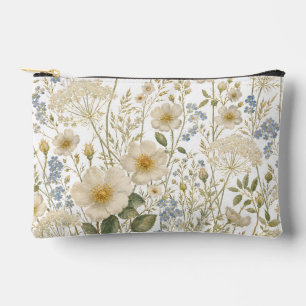 Pochette À Accessoires Motif botanique de fleur sauvage vintage