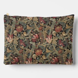 Pochette À Accessoires Motif botanique floral vintage sombre et maussade