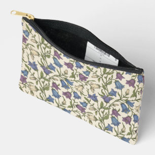 Pochette À Accessoires Motif Campanule Bleue - Florale Botanique Esthétiq