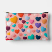 Pochette À Accessoires Motif cardiaque multicolore (Recto)