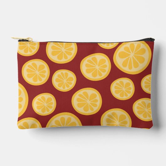 Pochette À Accessoires Motif citron (Recto)