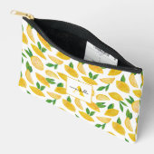 Pochette À Accessoires Motif Citron Agrumes (Ouvrir)