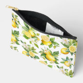 Pochette À Accessoires Motif citron, Fleurs de citron, Feuilles, Citrus (Ouvrir)