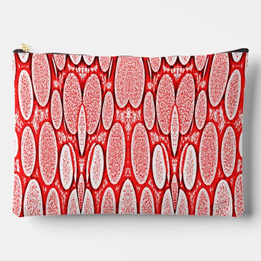 Pochette À Accessoires Motif classique tendance texture rouge (Recto)