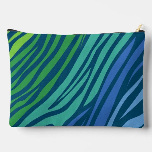 Pochette À Accessoires Motif coloré Zebra Stripes (Verso)