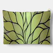 Pochette À Accessoires Motif Créatif Vert Olive (Verso)