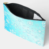 Pochette À Accessoires Motif Crystal Snowflakes (Ouvrir)