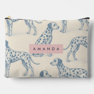 Pochette À Accessoires Motif Dalmatien Personnalisé Charmant et Fantaisis