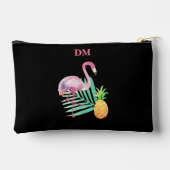 Pochette À Accessoires Motif d'ananas aux oiseaux tropicaux (Verso)