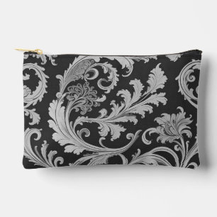 Pochette À Accessoires Motif d'antiquités Monochrome Fleur