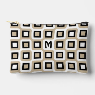 Pochette À Accessoires Motif d'art géométrique personnalisé du milieu du 