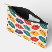 Pochette À Accessoires motif de baiser (Ouvrir)