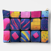Pochette À Accessoires Motif de blocs colorés Abstraits (Verso)