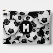 Pochette À Accessoires Motif de boules de football monogramme (Recto)