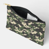 Pochette À Accessoires Motif de camouflage numérique vert (Ouvrir)