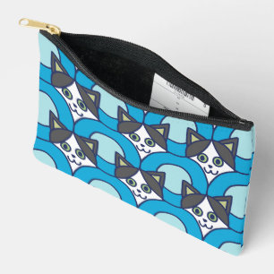 Pochette À Accessoires Motif de cercle de chat joueur