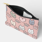 Pochette À Accessoires Motif de chat mignon (Ouvrir)