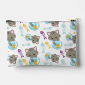 Pochette À Accessoires Motif De Chats, Chats Mignons, Chatons, Poisson (Verso)