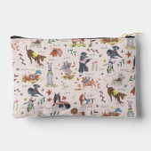 Pochette À Accessoires Motif de chien de compagnie rose mignon (Verso)