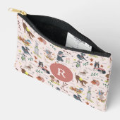 Pochette À Accessoires Motif de chien de compagnie rose mignon (Ouvrir)
