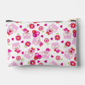 Pochette À Accessoires Motif De Chouettes, Chouettes Mignonnes, Chouettes (Verso)