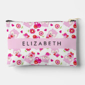 Pochette À Accessoires Motif De Chouettes, Chouettes Mignonnes, Chouettes (Verso)