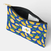 Pochette À Accessoires Motif de citron coloré (Ouvrir)