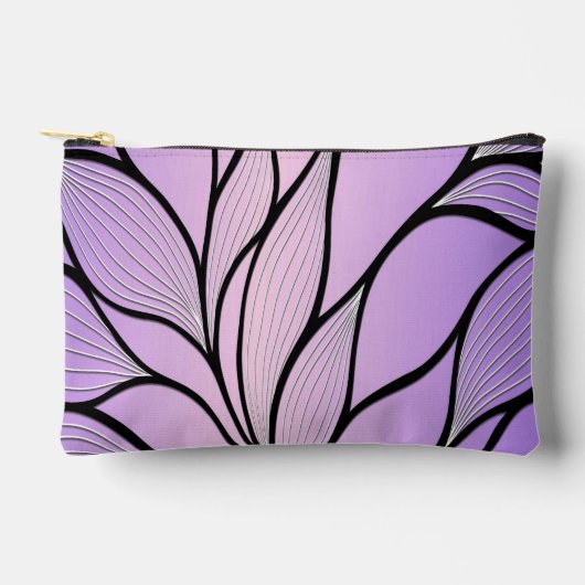Pochette À Accessoires Motif de congé créatif violet nacré (Recto)