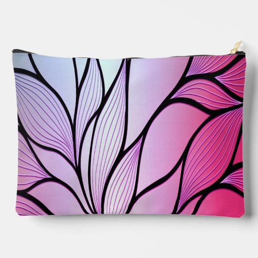 Pochette À Accessoires Motif de congé créatif violet nacré (Verso)
