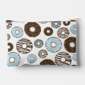 Pochette À Accessoires Motif De Donuts, Donuts Bleus, Donuts Brown (Verso)