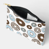 Pochette À Accessoires Motif De Donuts, Donuts Bleus, Donuts Brown (Ouvrir)