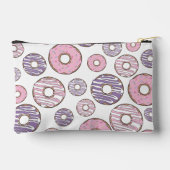 Pochette À Accessoires Motif De Donuts, Donuts Roses, Donuts Violets (Verso)