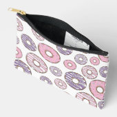 Pochette À Accessoires Motif De Donuts, Donuts Roses, Donuts Violets (Ouvrir)