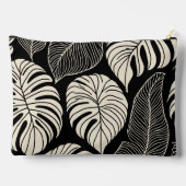 Pochette À Accessoires Motif de feuilles d'impression hawaïenne moderne (Verso)