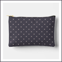 Pochette À Accessoires Motif de fleur de diamant fumé