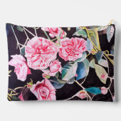 Pochette À Accessoires Motif de fleur de rose de chou rose eau-forte Fill (Verso)