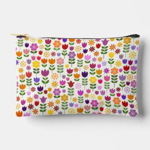 Pochette À Accessoires Motif de fleurs de style scandinave