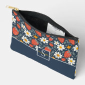 Pochette À Accessoires Motif de fraise personnalisé mignon (Ouvrir)