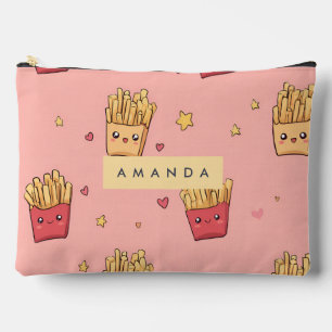 Pochette À Accessoires Motif de fruits français Pastel Kawaii personnalis