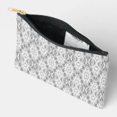 Pochette À Accessoires Motif de géométrie abstraite gris clair (Ouvrir)