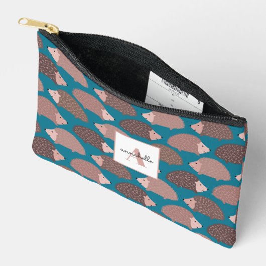 Pochette À Accessoires Motif de hérisson (Ouvrir)