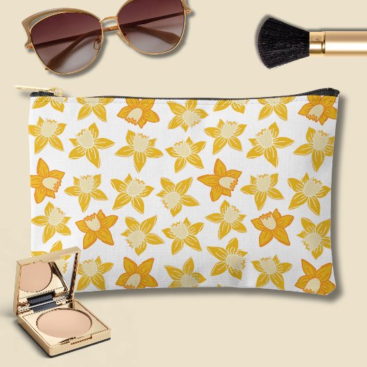 Pochette À Accessoires Motif de jonquille de printemps