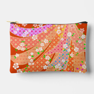 Pochette À Accessoires Motif de kimono à ruban floral